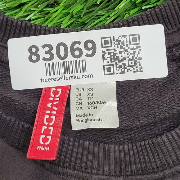 Nas Hip-Hop Sweatshirt Womens XS 18x25 Faded Black Baggy Illmatic - Picture 7 of 14